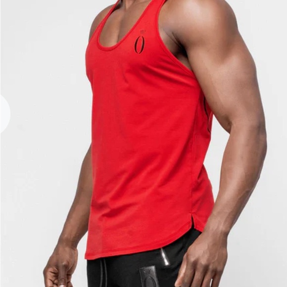 Hera Hero Tri Stringer Men Red Tank Top shirt size XL, M - Picture 2 of 5